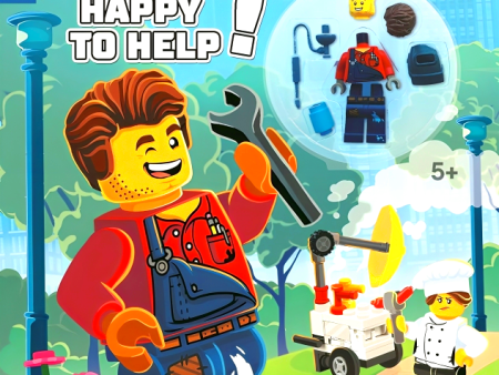 Lego City: Happy To Help! Activity Book (With Harl Hubbs Minifigure) Online Hot Sale