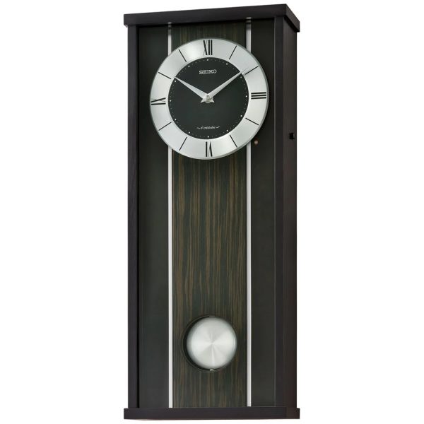 Seiko Wooden Case Musical Pendulum Wall Clock QXM396K For Sale