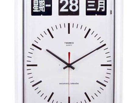 Twemco BQ-12B Flip Clock (White)(Chinese Characters) For Sale