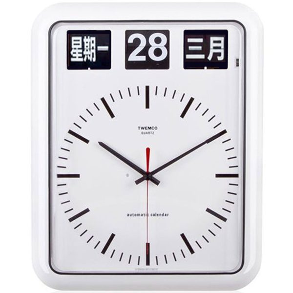 Twemco BQ-12B Flip Clock (White)(Chinese Characters) For Sale