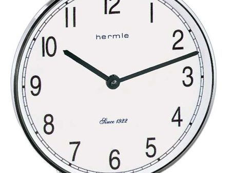 Hermle Fremont Brass Table Clock (Silver) - Made In Germany Online Sale