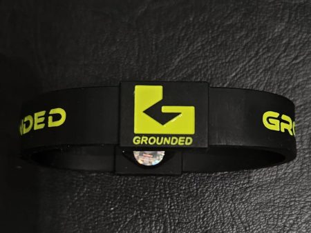 Grounded Energetic Wristband (Black Lime) on Sale