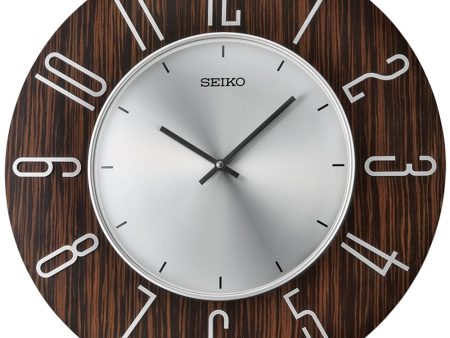 Seiko Big Decorative Wooden Wall Clock QXA800B Online Hot Sale