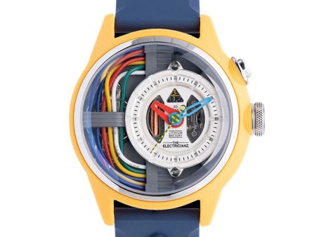 The Electricianz - THE CABLE Z WITH BLUE RUBBER STRAP ELZ.ZZ.A1A 04 For Sale