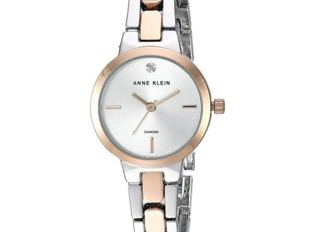 Anne Klein Genuine Diamond Dial Ladies Watch AK 3235SVRT Fashion