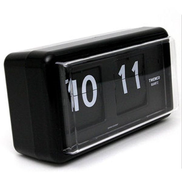 Twemco QT-30 Flip Clock Black For Cheap