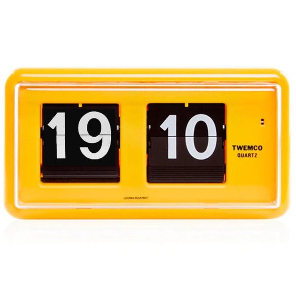 Twemco QT-30 Flip Clock Yellow (24 Hour) Online Hot Sale