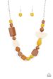 Tranquil Trendsetter - Yellow Necklace on Sale