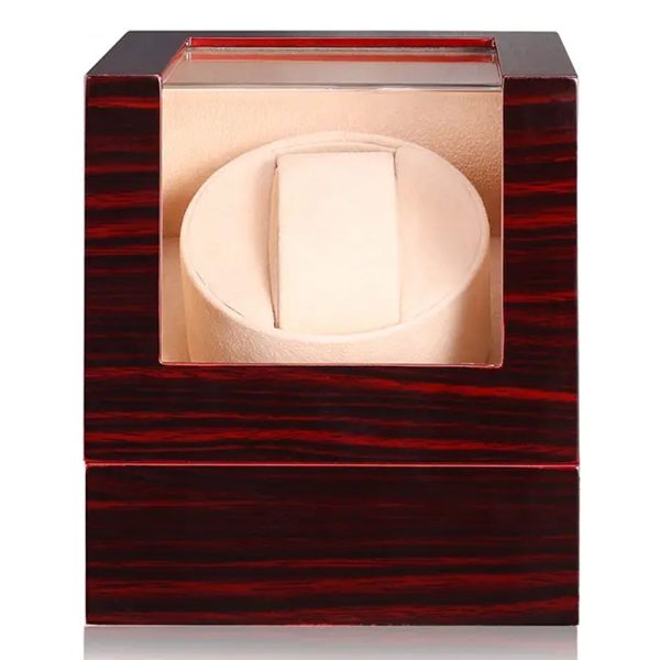 Single Slot Wooden Watch Winder (Brown) Online now