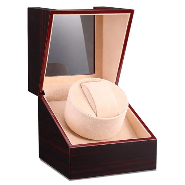 Single Slot Wooden Watch Winder (Brown) Online now