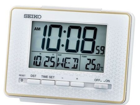 SEIKO LCD Alarm Clock QHL096 For Discount