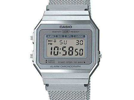 Casio Vintage Digital Mesh Strap Watch A700WM-7ADF Fashion