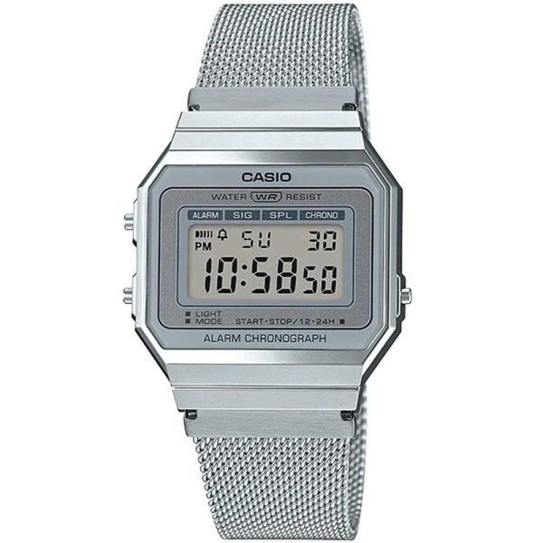 Casio Vintage Digital Mesh Strap Watch A700WM-7ADF Fashion