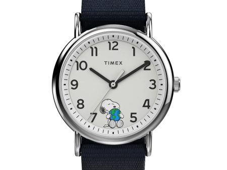 Unisex Timex Weekender x Peanuts Snoopy Take Care Watch TW2V07000 Sale