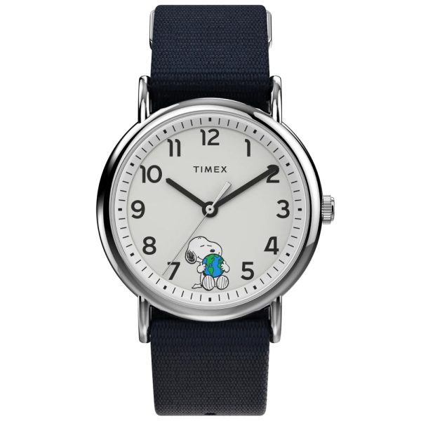 Unisex Timex Weekender x Peanuts Snoopy Take Care Watch TW2V07000 Sale