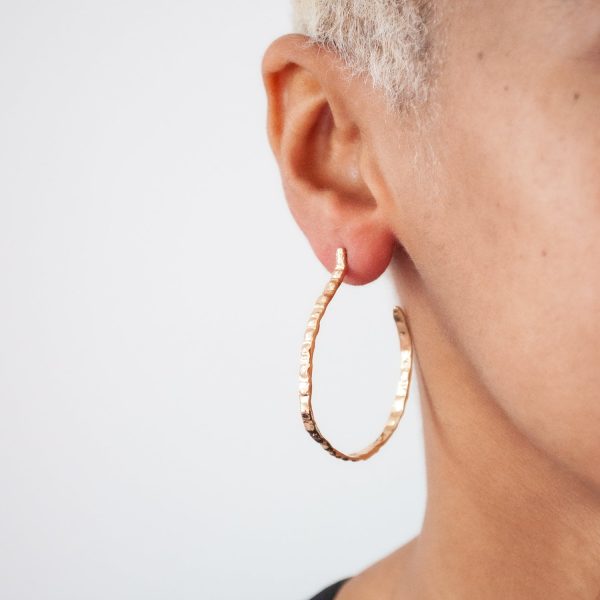 Thin Gold Urchin Hoops For Discount