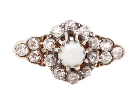 Victorian Pearl And Diamond Ring Discount