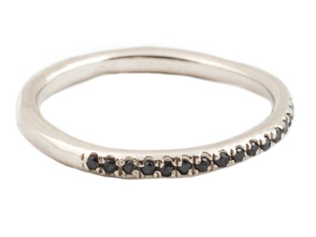 Black Diamond Half Eternity Band For Sale