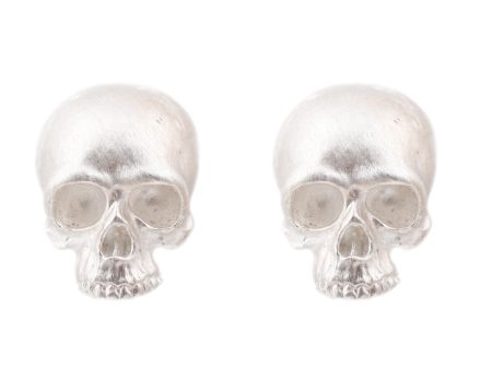 Silver Skull Studs Fashion