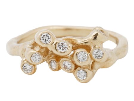 Diamond Sea Anemone Ring For Cheap