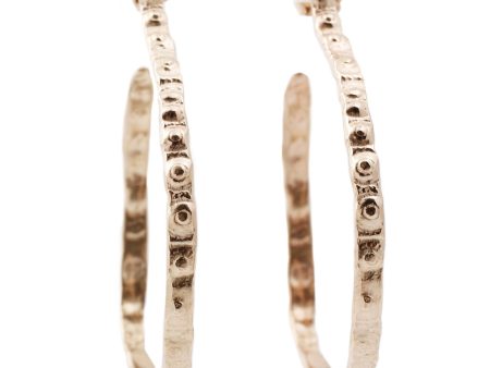 Thin Gold Urchin Hoops For Discount