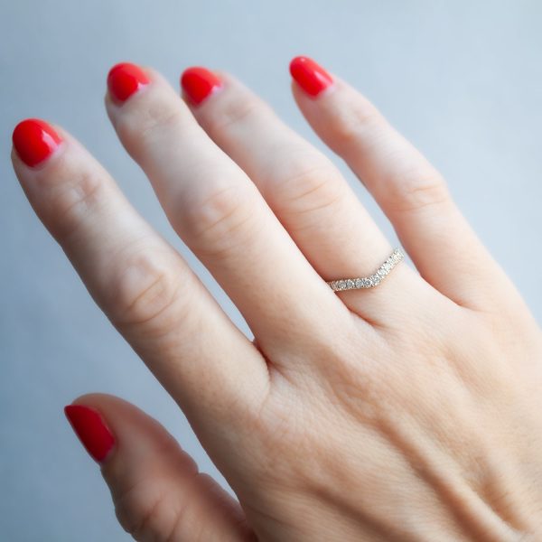 Wishbone Half Eternity Band Hot on Sale