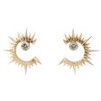 Sun & Moon Diamond Earrings For Discount