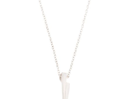 Silver Razor Necklace Online Sale