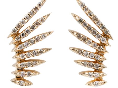 Flying Wings & Diamonds Earrings Fashion