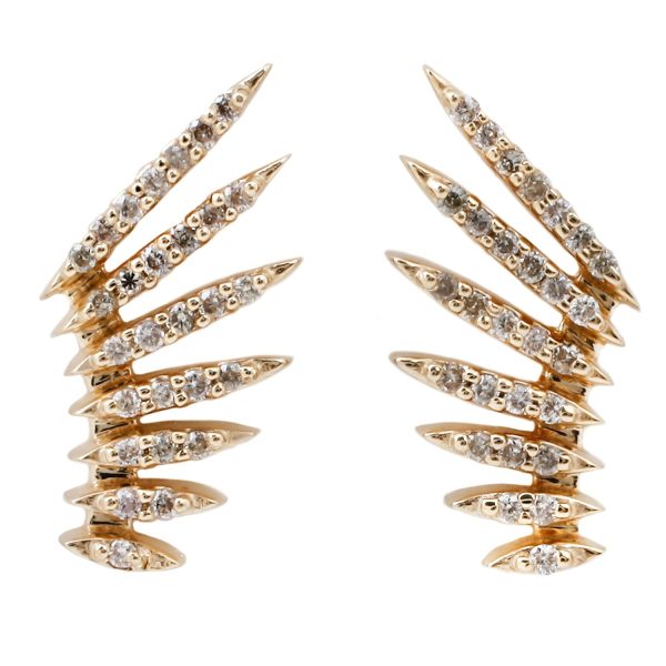 Flying Wings & Diamonds Earrings Fashion