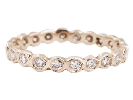 White Diamond Circle Eternity Band Sale