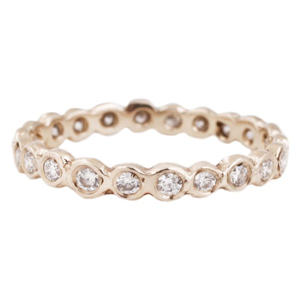 White Diamond Circle Eternity Band Sale