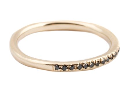 Black Diamond Half Eternity Band on Sale