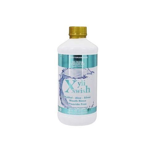 XyliSwish  Mouth Rinse  Refreshing Peppermint  16 fl oz (473 ml)  Buried Treasure Online Hot Sale