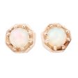 Tiny Opal Octagon Studs Online now