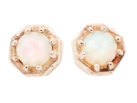 Tiny Opal Octagon Studs Online now