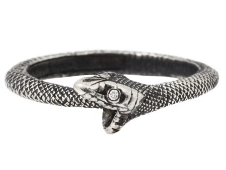 Silver Ouroboros Snake Ring For Sale