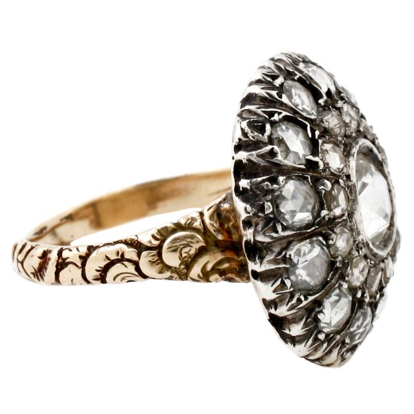 Georgian Double Halo Ring For Cheap