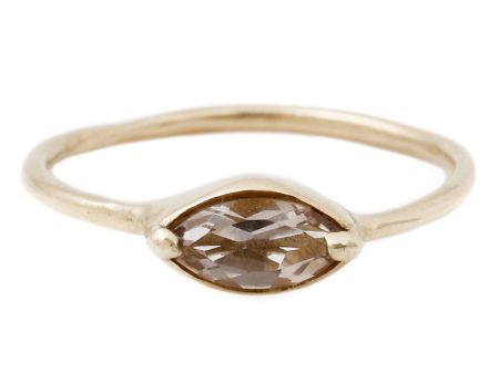 Marquise Morganite Ring Hot on Sale