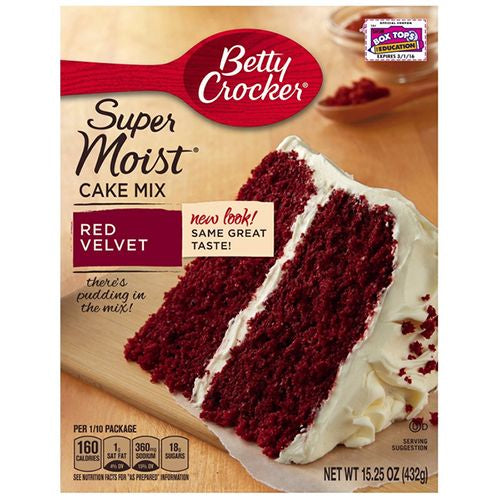 Betty Crocker Delights Super Moist Red Velvet Cake Mix Fashion