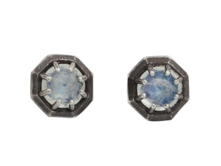 Rainbow Moonstone Studs Cheap